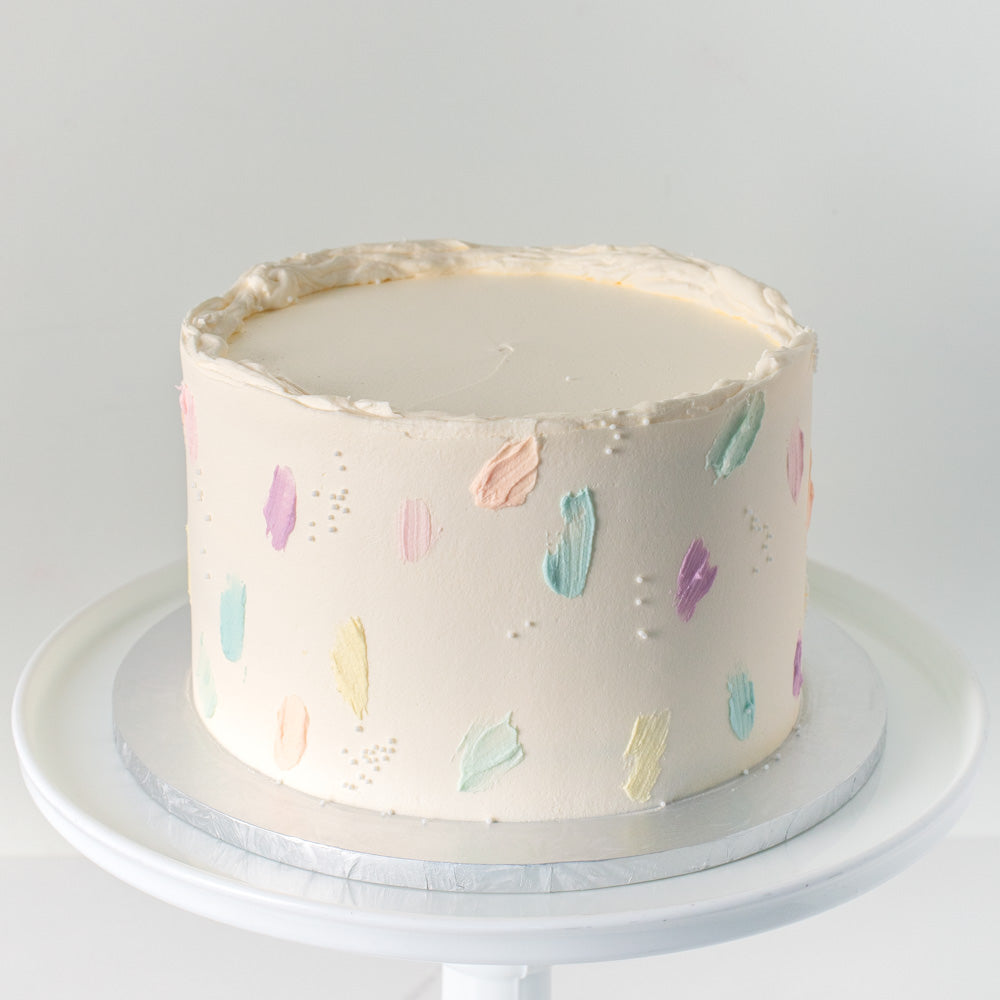 Pastel Splash Cake