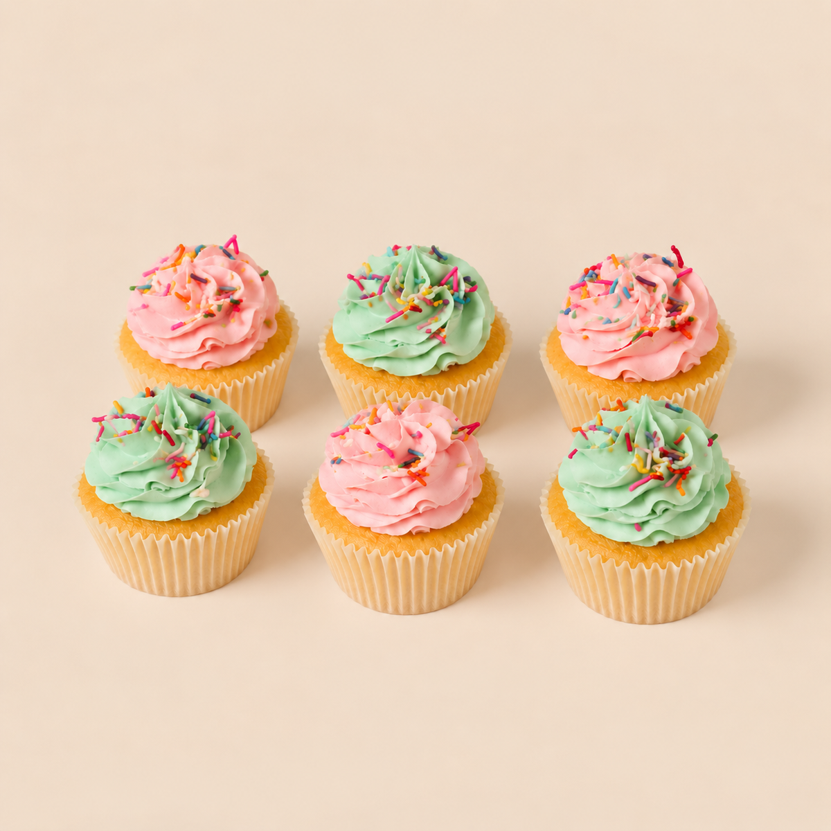 Pastel Swirl Regular Cupcakes