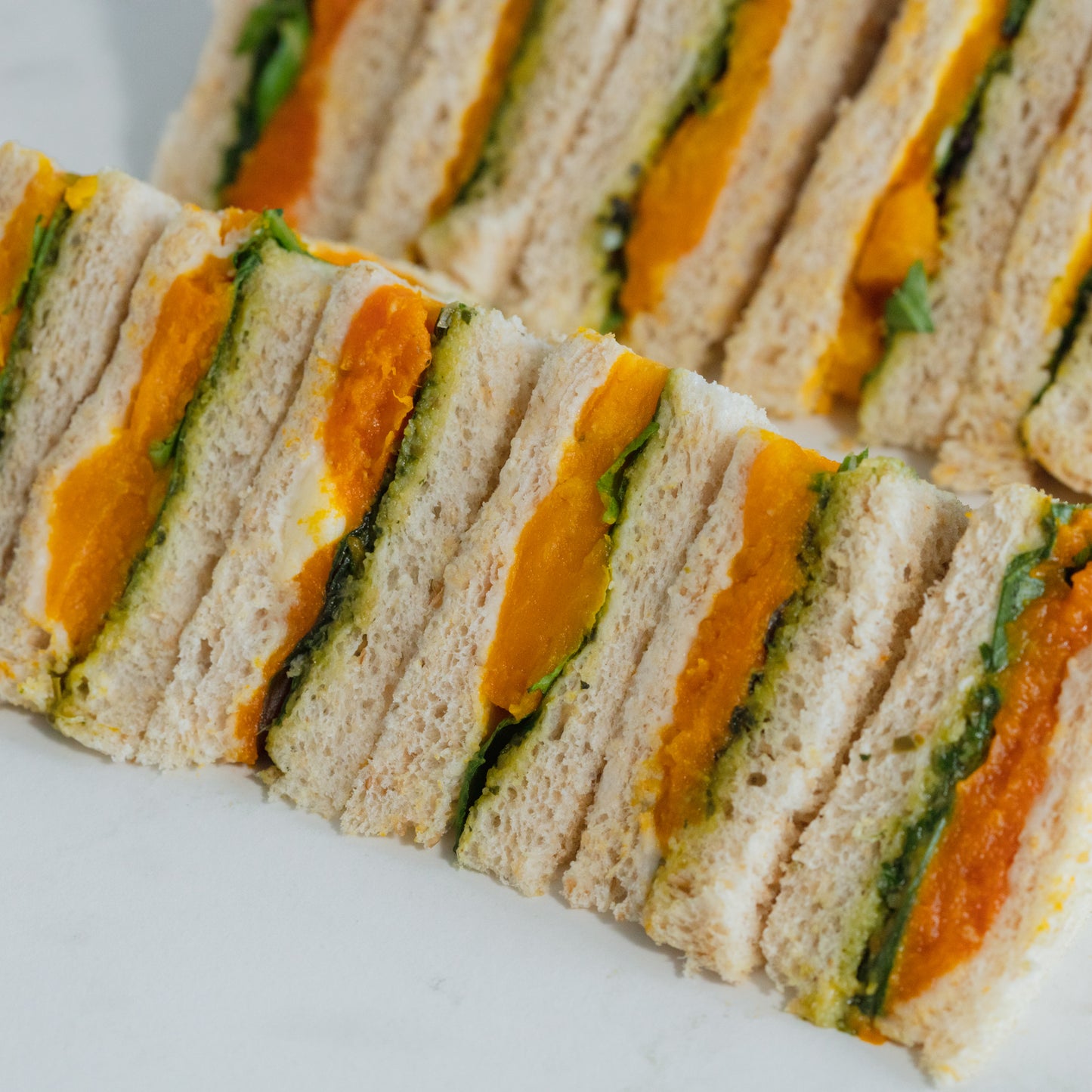 Tea Sandwich - Pumpkin & Salsa Verde (vgn/df/vege)