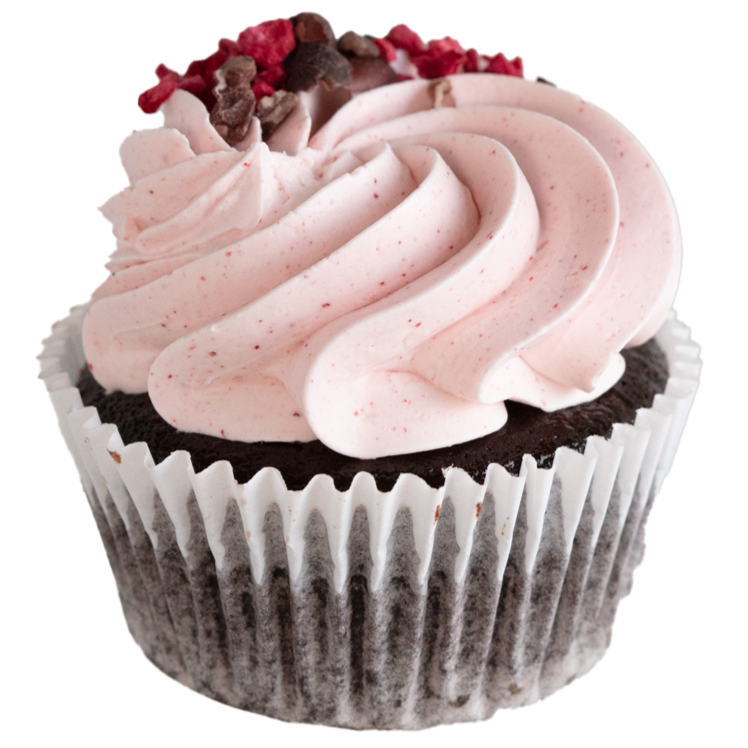 Single Cupcake Flavour - Vegan Chocolate & Raspberry