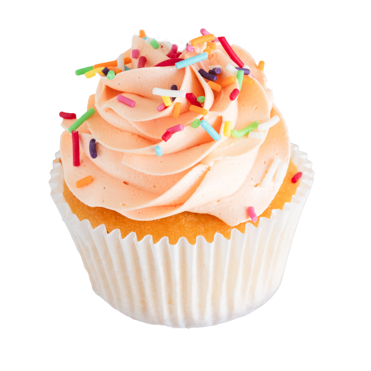 Cupcake Flavour - Rainbow - Peach Icing