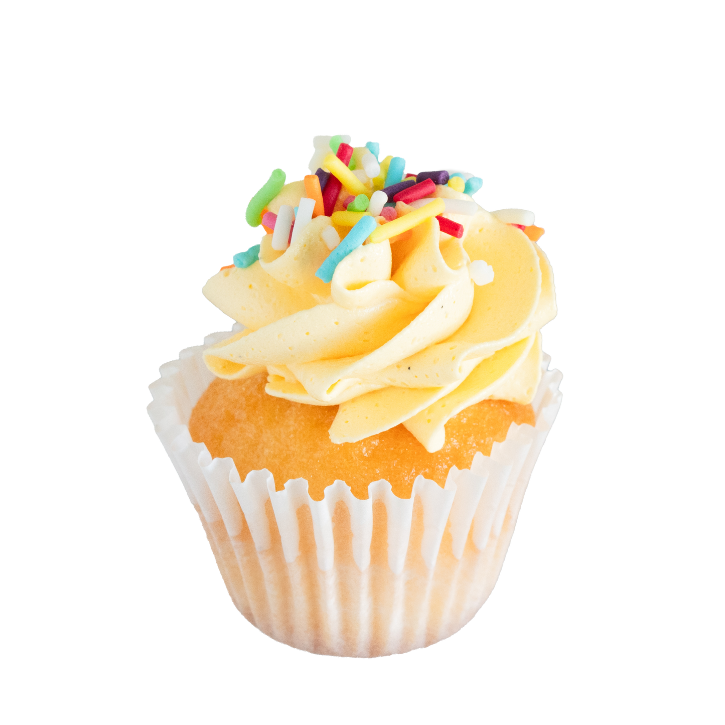 Mini Cupcake Flavour - Rainbow - Lemon Icing
