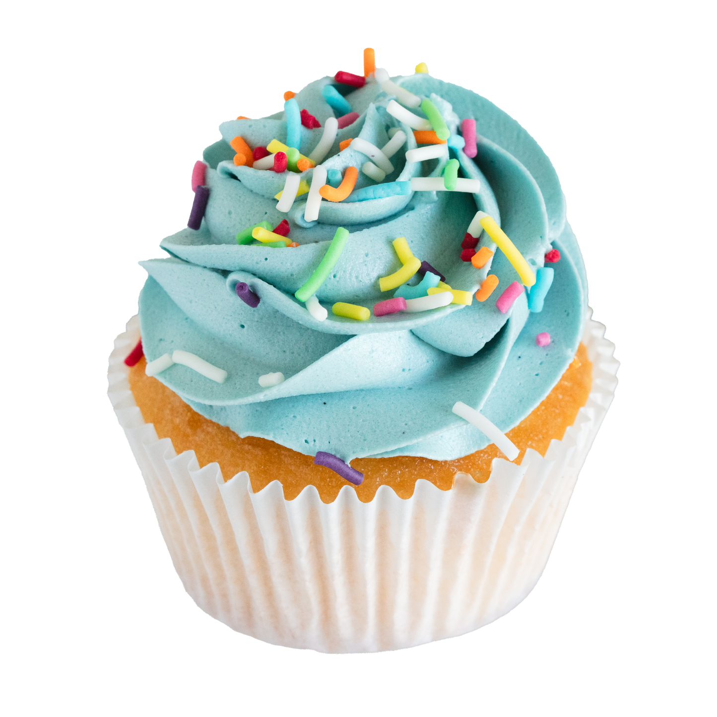 Cupcake Flavour - Rainbow - Baby Blue Icing