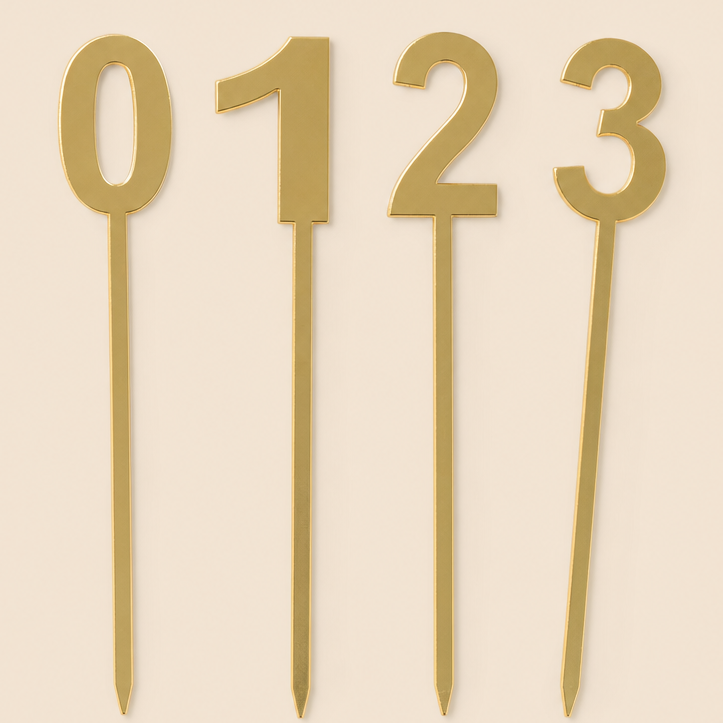 Acrylic Number Topper