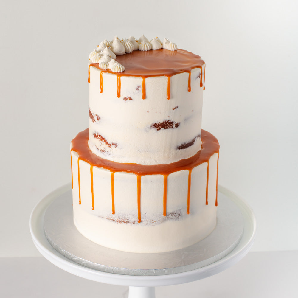 Semi Naked Tiered Cake