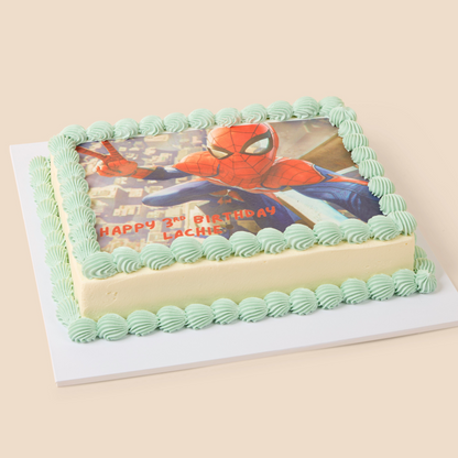 Kids Birthday Slab Cake - Spider-Man