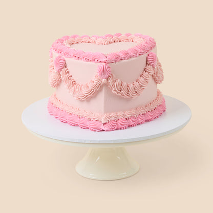 Vintage Heart Cake