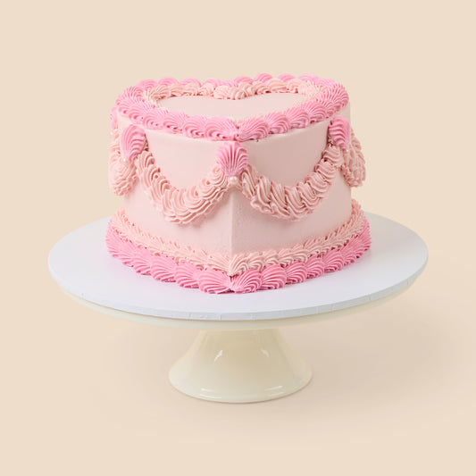 Vintage Heart Cake