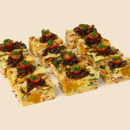 Mini Frittata - Seasonal Vegetables, Spinach & Feta