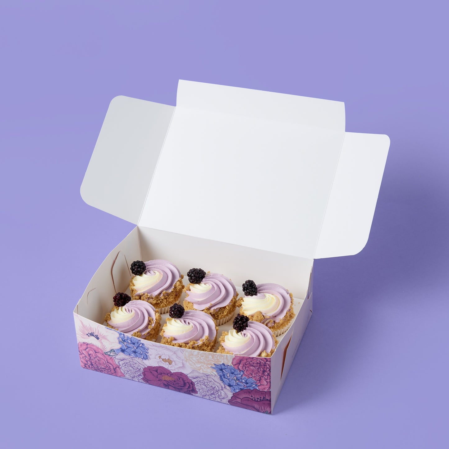 LIMITED EDITION Boysenberry Cheesecake Cupcakes - 6 Pack