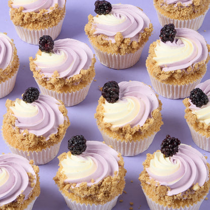 LIMITED EDITION Boysenberry Cheesecake Cupcakes - 6 Pack