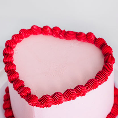 Vintage Heart Cake