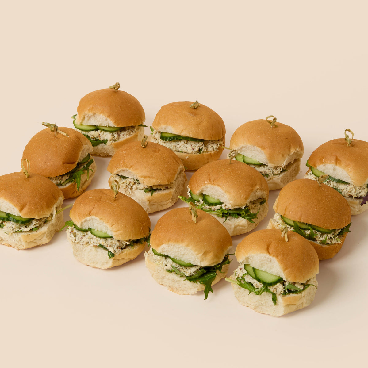 Mini Sliders - Herbed Chicken & Cucumber