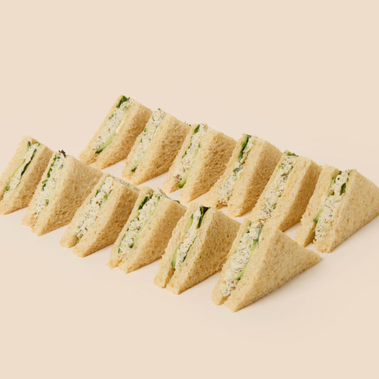 Tea Sandwich - Free Range Herbed Chicken & cucumber