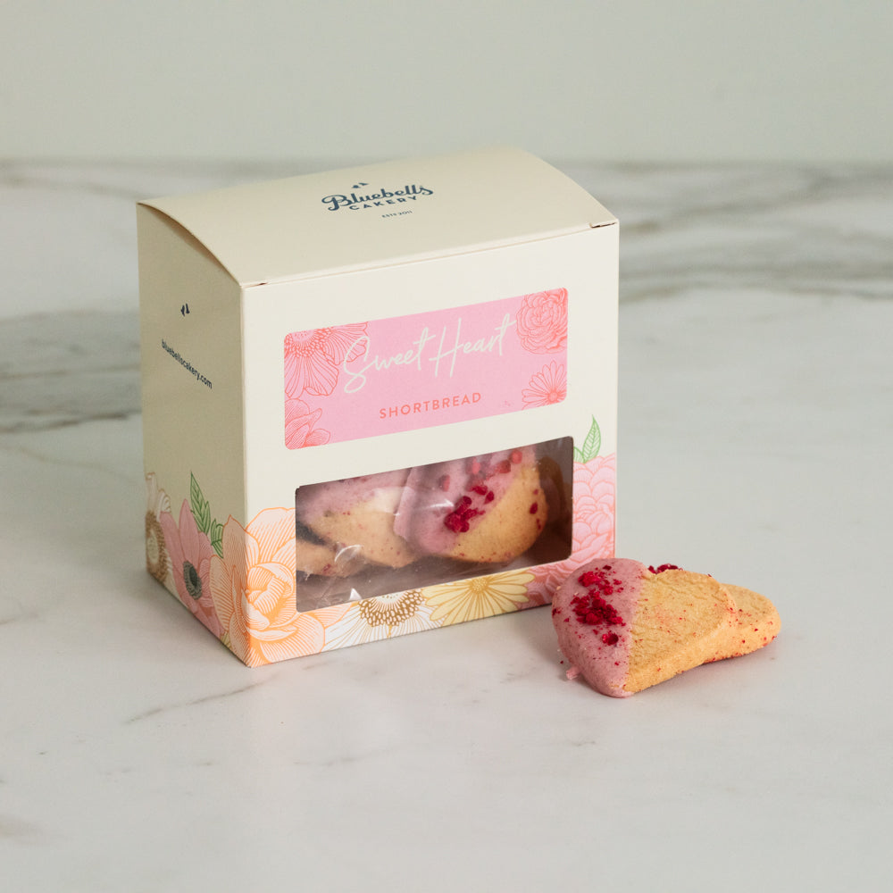 Valentines Gift Box - Vanilla Shortbread Hearts