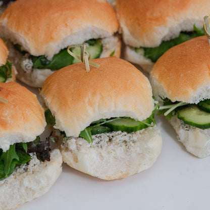 Mini Sliders - Herbed Chicken & Cucumber (df)