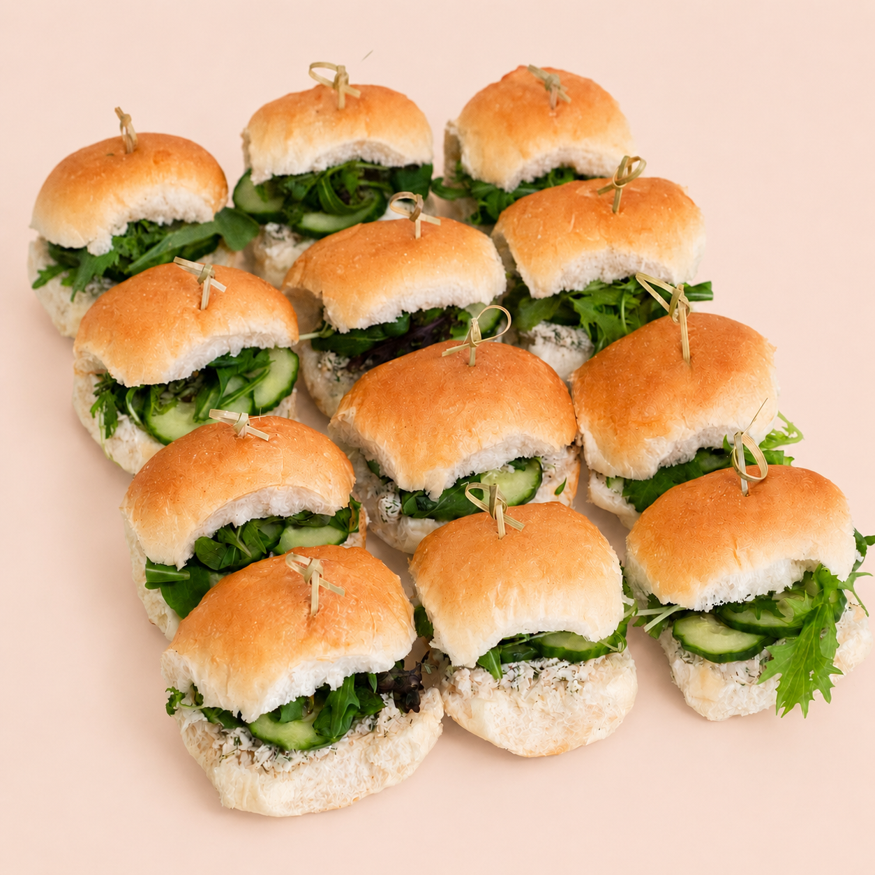 Mini Sliders - Herbed Chicken & Cucumber (df)