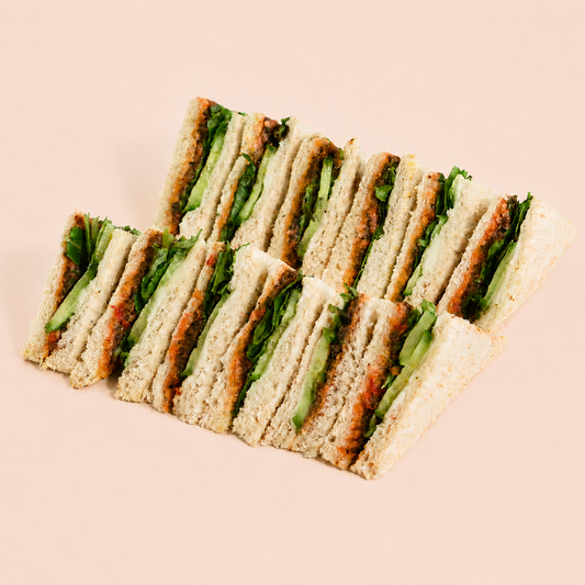 Tea Sandwich - Olive Tapenade, Vegan Cream Cheese & Cucumber (vgn/df/vege)
