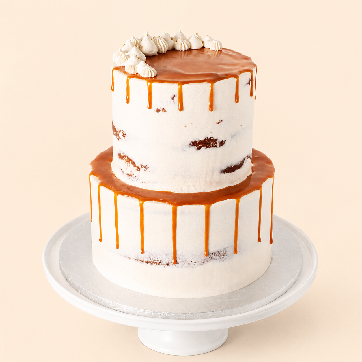 Semi Naked Tiered Cake
