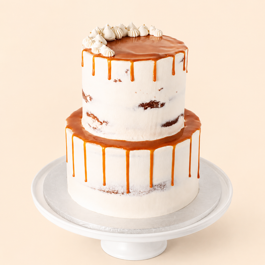 Semi Naked Tiered Cake