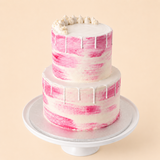 Watercolour Tiered Cake