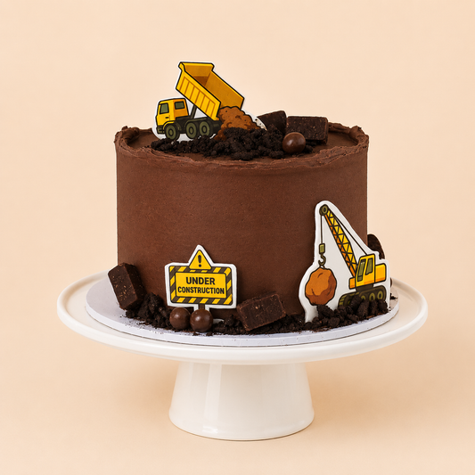Construction Chocolate Cake