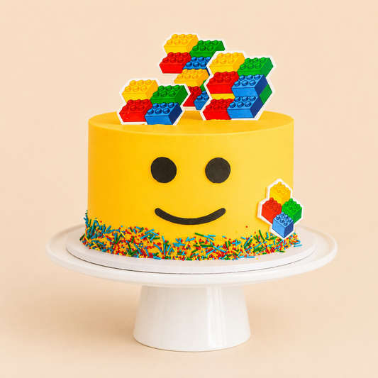 Lego Head Cake