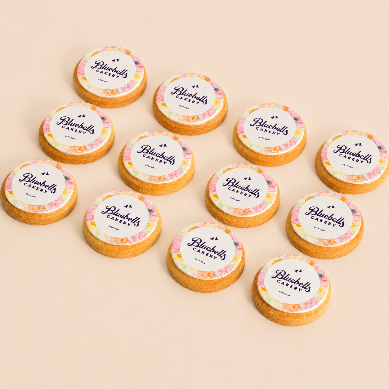 Edible Image Vanilla Shortbread Cookies