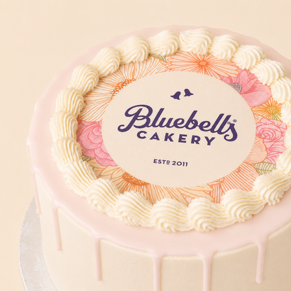 Edible Image Drizzle Cake