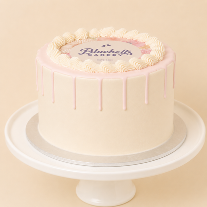 Edible Image Drizzle Cake