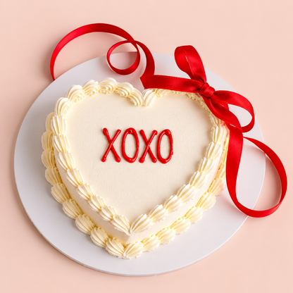 Vintage Heart Classic Cake