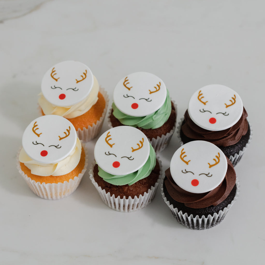 Rudolph Cupcakes - 6 Pack