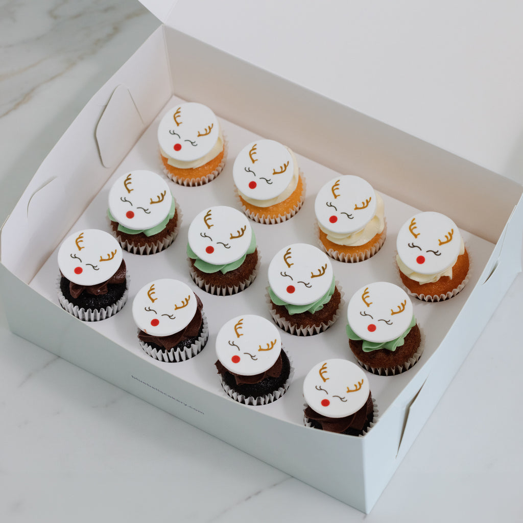 Rudolph Mini Cupcakes - 12 Pack
