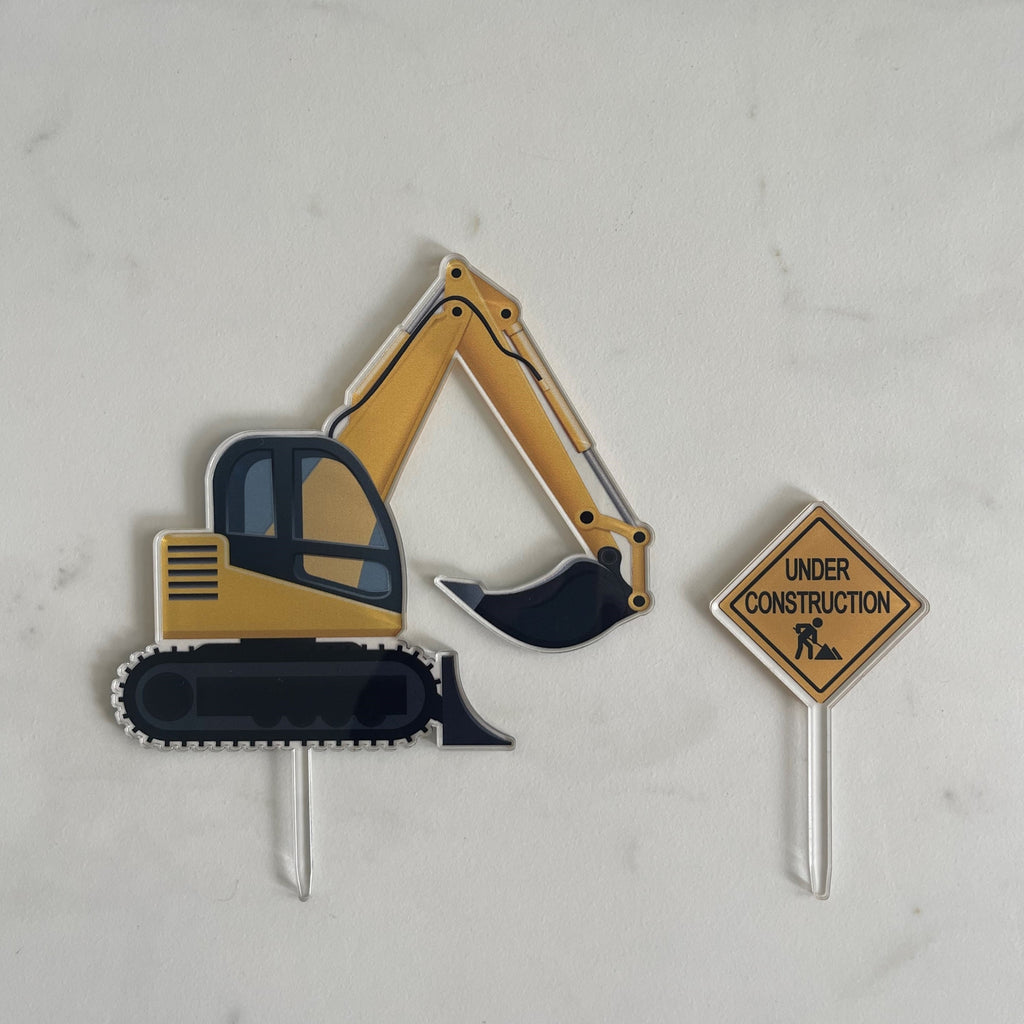 Acrylic Cake Topper - Digger