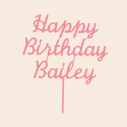 Personalised 3D Printed Topper