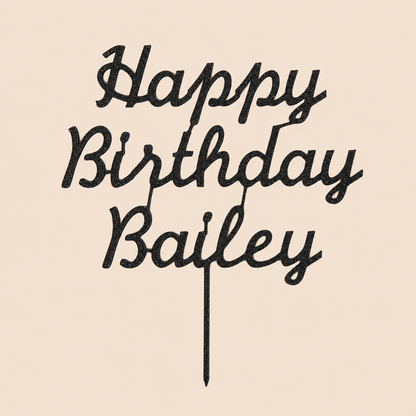 Personalised 3D Printed Topper