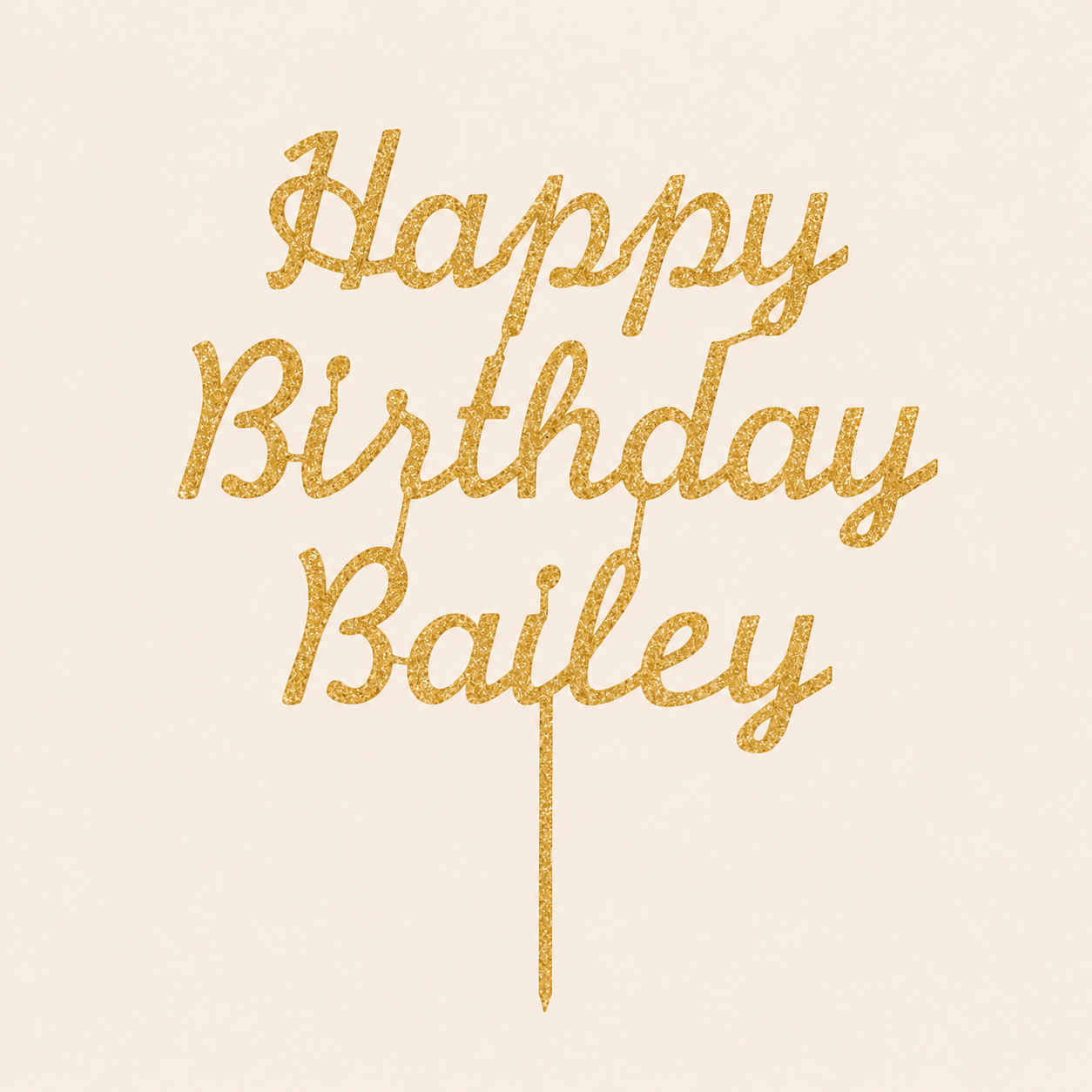 Personalised 3D Printed Topper