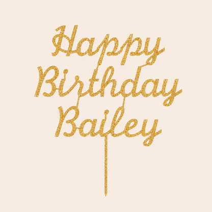 Personalised 3D Printed Topper