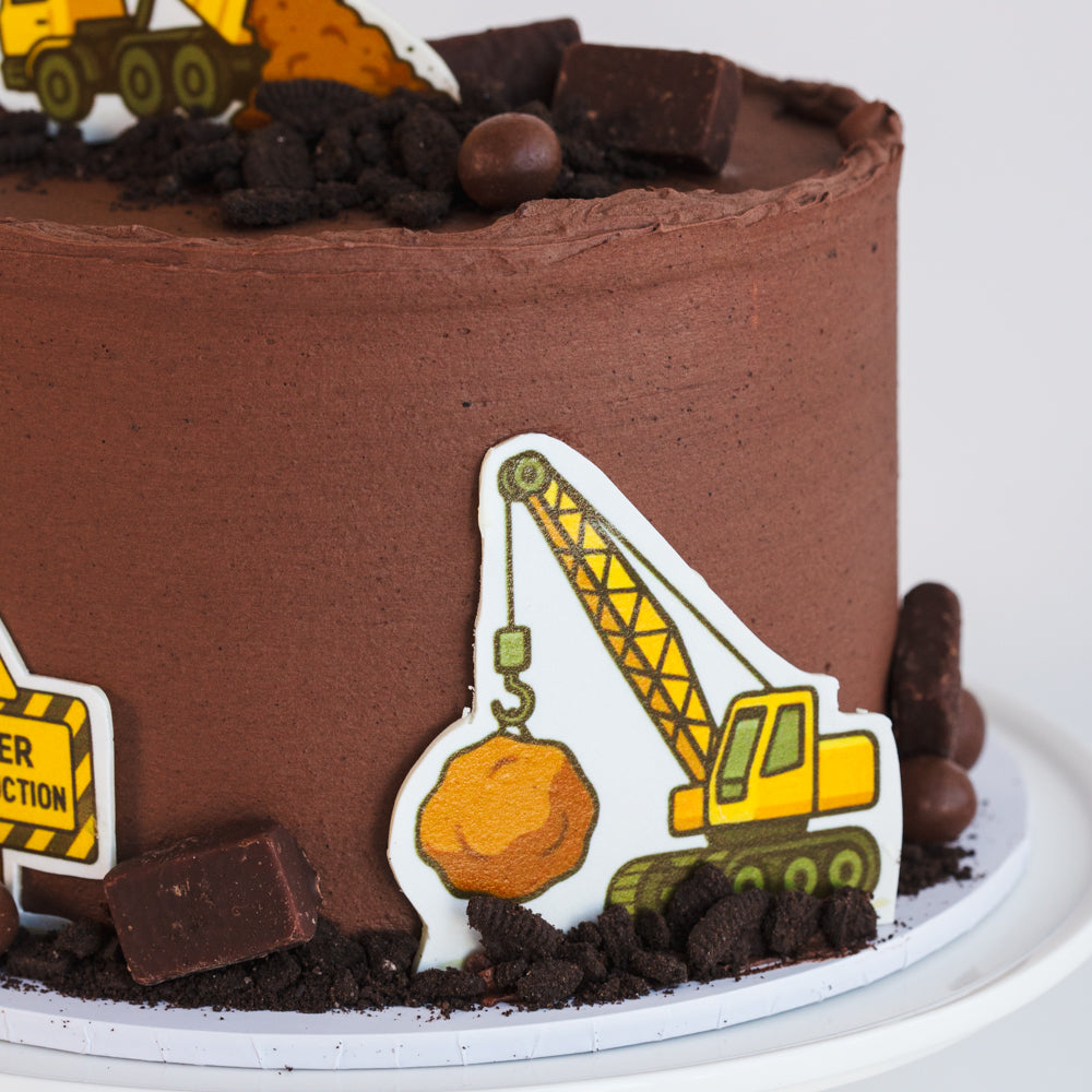 Construction Chocolate Cake