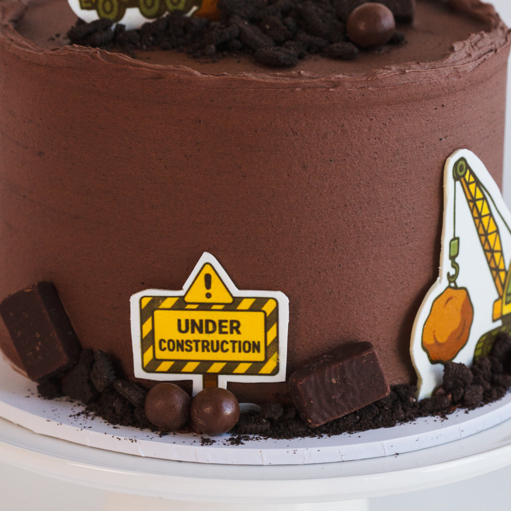 Construction Chocolate Cake