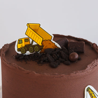 Construction Chocolate Cake