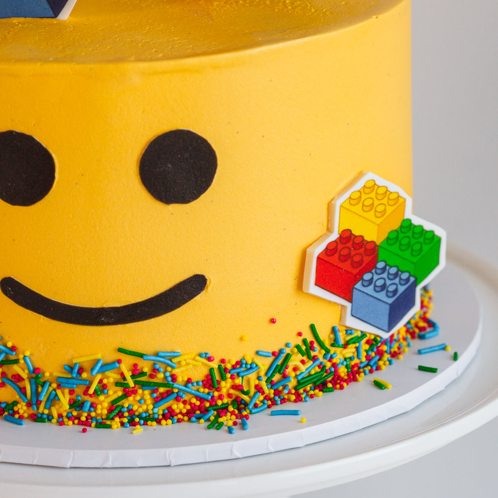 Lego Head Cake