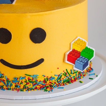 Lego Head Cake