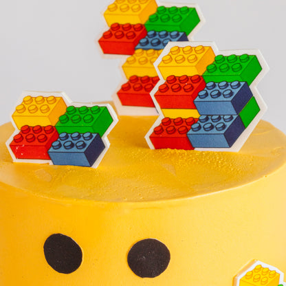 Lego Head Cake