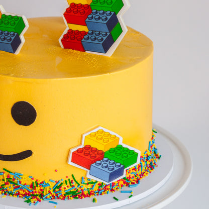 Lego Head Cake