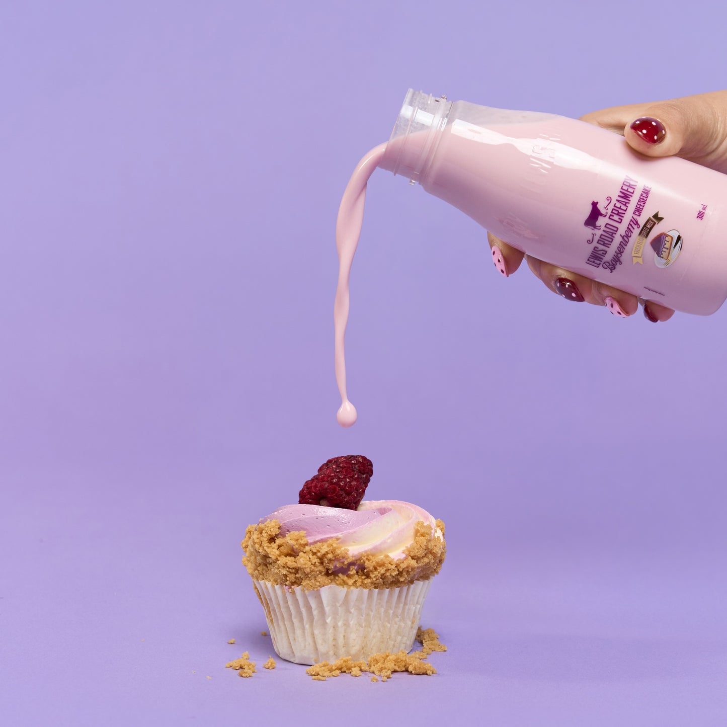 LIMITED EDITION Boysenberry Cheesecake Cupcakes - 6 Pack