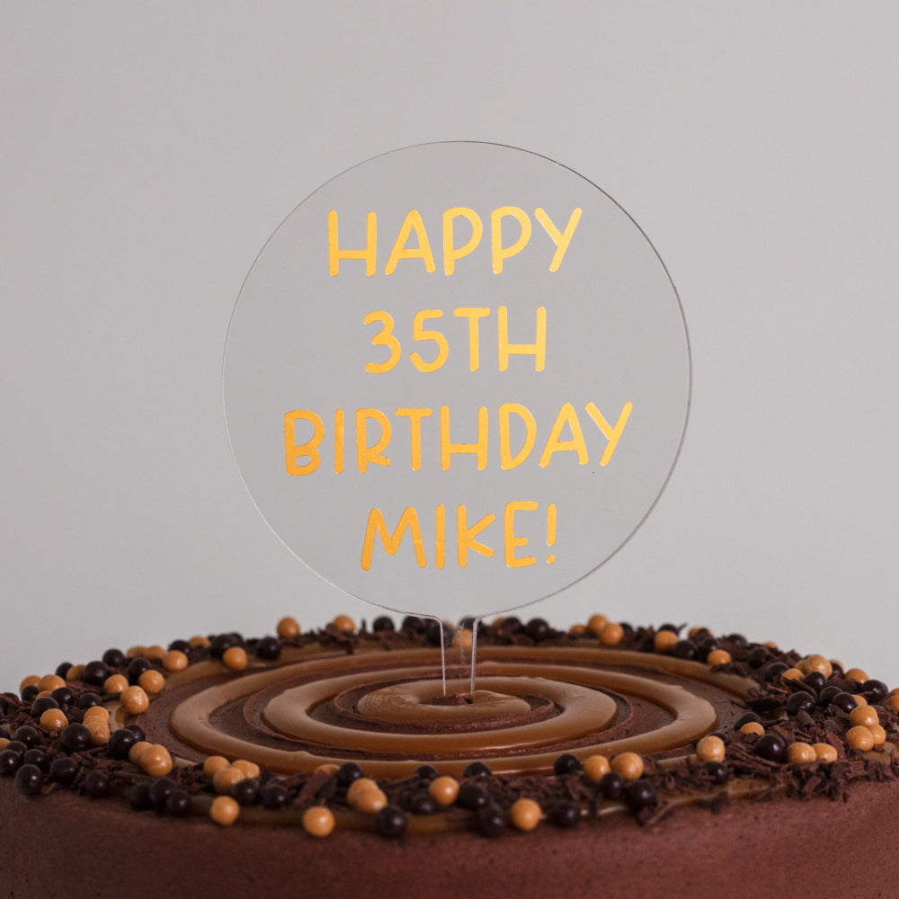 Personalised Acrylic Topper