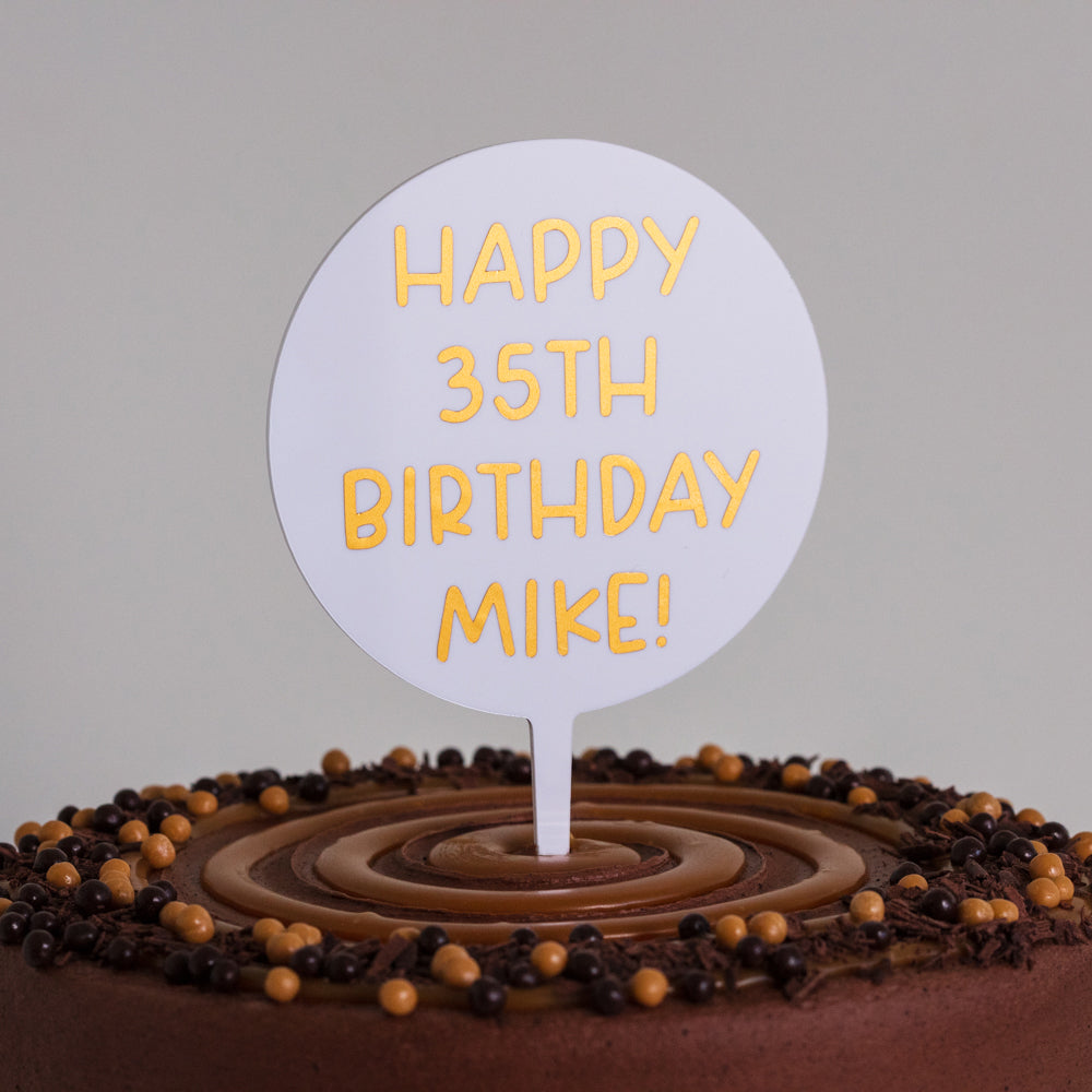 Personalised Acrylic Topper