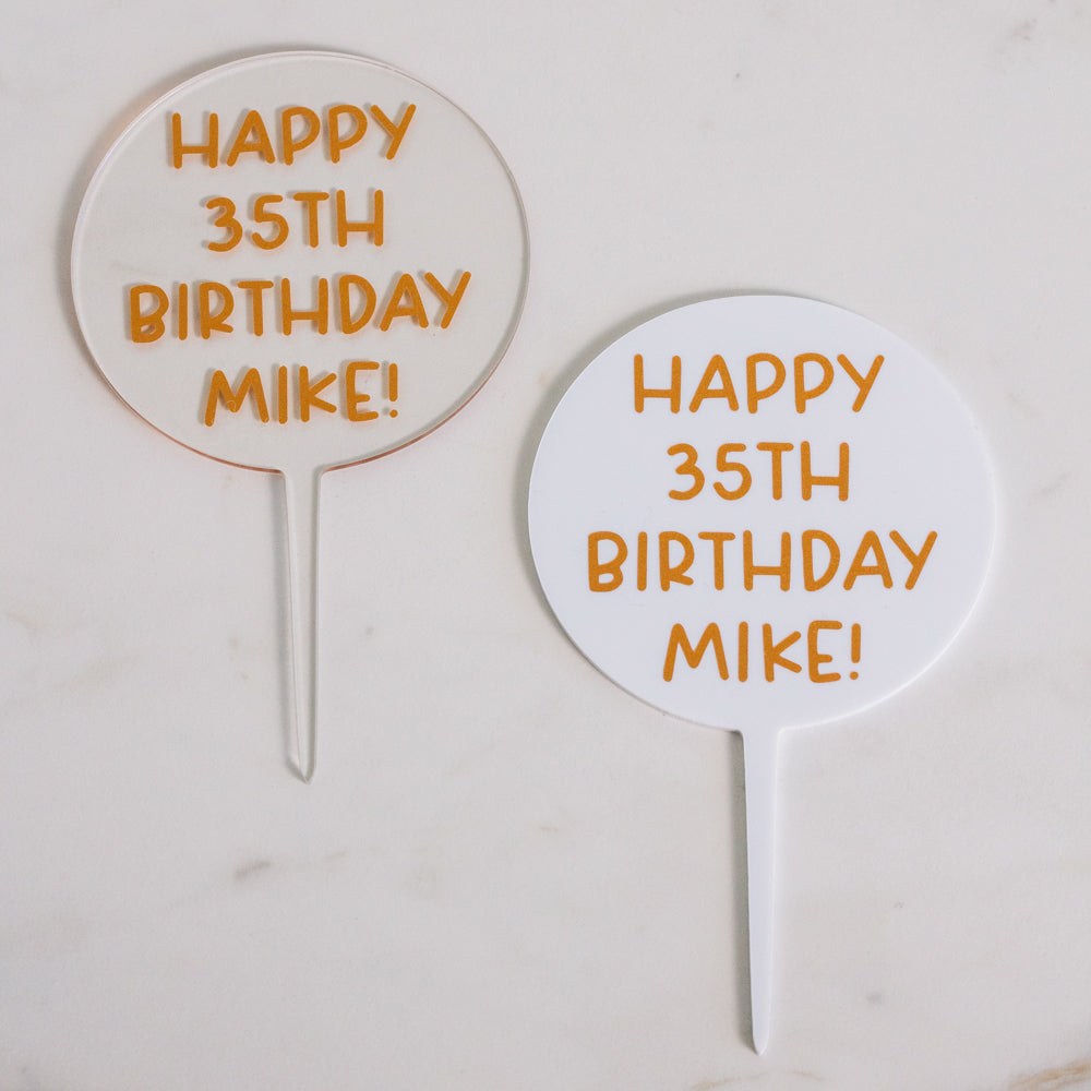Personalised Acrylic Topper
