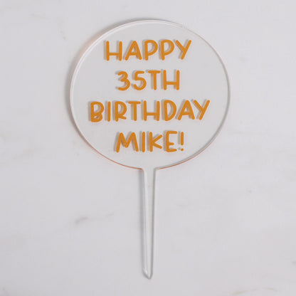 Personalised Acrylic Topper